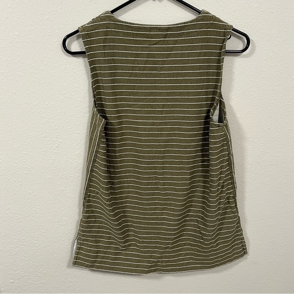 J crew Green White Striped women’s tank top size SMALL - Picture 6 of 6